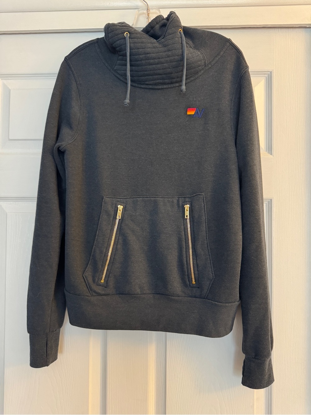 AVIATOR NATION | NINJA PULLOVER HOODIE CHARCOAL small